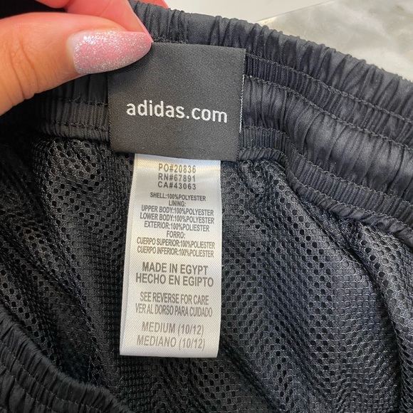 ADIDAS Black Splash Pants with 3 Stripes - Picture 5 of 5
